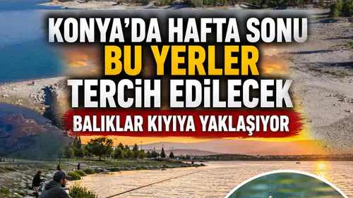 Konya'da hafta sonu bu yerler tercih edilecek: Balıklar kıyıya yaklaşıyor
