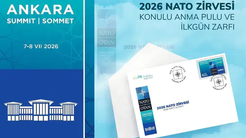 2026 NATO Zirvesi için anma pulu ve ilkgün zarfı satışa sunuldu