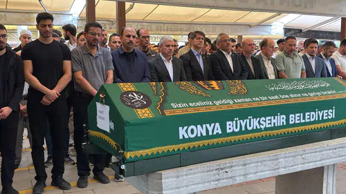 Konya’da Ahmet Meram son yolculuğuna uğurlandı