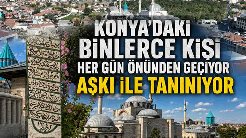Konya'daki binlerce kişi her gün önünden geçiyor: Aşkı ile tanınıyor