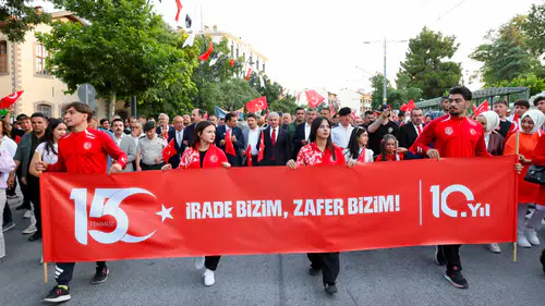 Konya, “İrade Bizim, Zafer Bizim” dedi: Coşkulu yürüyüş