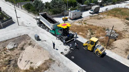 Konya'nın tarihi yolları modern asfalt ile tanışıyor