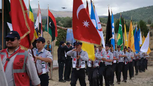 Konya'da dostluklar güçleniyor: 16 ülkeden izciler geldi