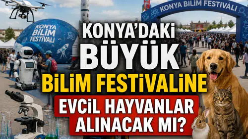 Konya’daki büyük bilim festivaline evcil hayvanlar alınacak mı?
