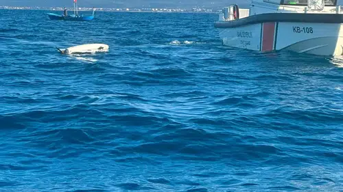 Balığa çıkmışlardı dron yakaladılar