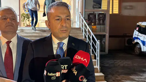 İHA, Emniyet müdürlüğünün binasına kadar geldi