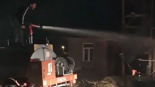Konya'da lavanta tesisinde korkutan yangın: Gönüllüler büyük rol oynadı