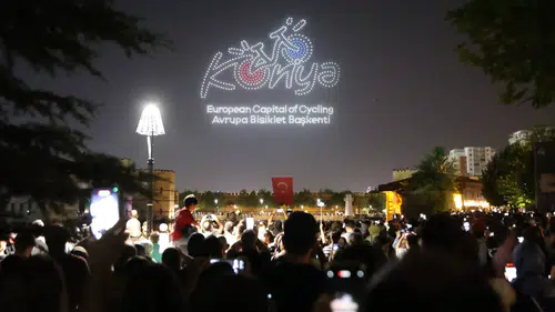Konya'da bisiklet festivali tüm coşkusuyla devam ediyor