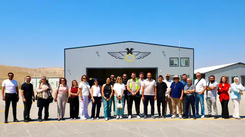Konya'da basın mensupları KTO Havacılık Eğitim Kampüsünü ziyaret etti