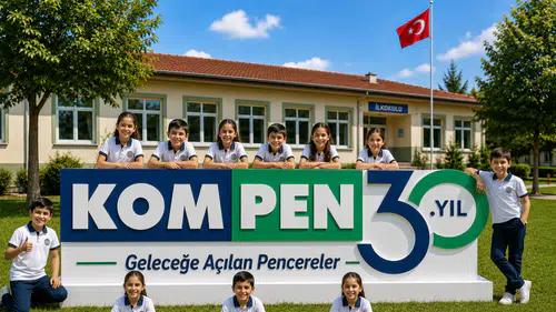 Kompen 30. yılında kırsal bölgelerdeki okulların pencerelerini yeniliyor