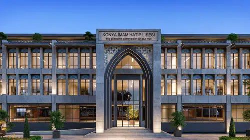 550 milyon TL’ye yapılan Konya İmam Hatip Lisesi kapılarını açıyor