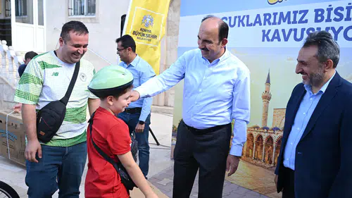Konya'nın merkezinde heyecan başladı: Çocuklar bisikletine kavuşuyor