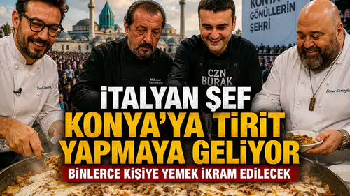 İtalyan şef Konya'ya tirit yapmaya geliyor: Binlerce kişi lezzete doyacak