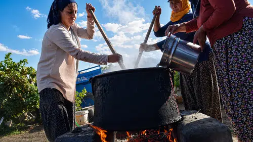 Asırlık lezzet oricik için kazanlar kuruldu