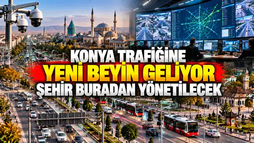 Konya trafiğine yeni beyin geliyor: Şehir buradan yönetilecek