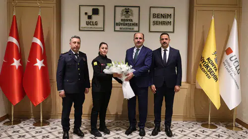 Konya İtfaiye Teşkilatı Heyeti'nden Başkan Altay’a ziyaret