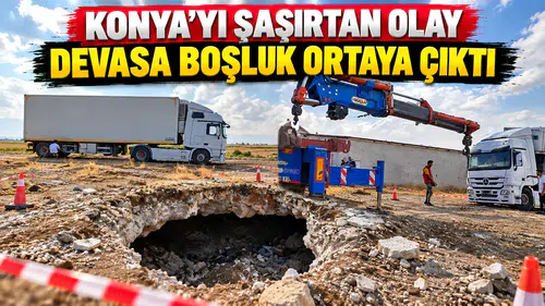 Konya’yı şaşırtan olay: Devasa boşluk ortaya çıktı