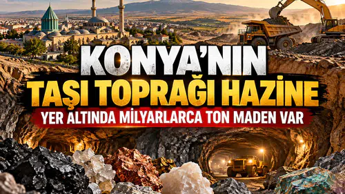 Konya’nın taşı toprağı hazine: Yer altında milyarlarca ton maden yatıyor