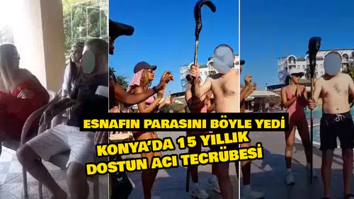 Konya'da esnafları dolandırdı tatil beldelerinde dans etti