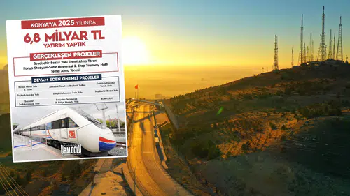 Konya'nın 2025 karnesi: 6,8 milyar liralık dev projeler geldi