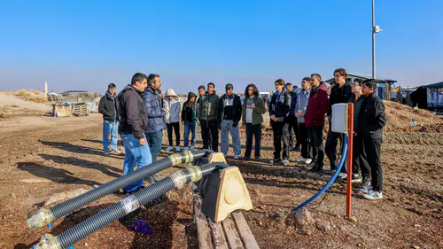 Konya'da bulunan kompost tesisine öğrenciler hayran kaldı