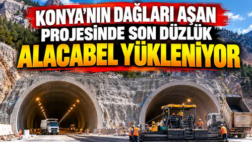 Konya'nın dağları aşan projesinde son düzlük: Alacabel rotaya giriyor