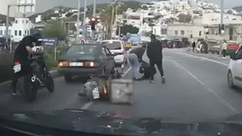 Kuryeyi yol ortasında böyle darbettiler: Yedikleri cezayla şok oldular