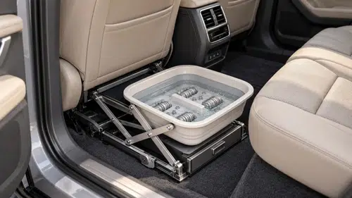 Çinliler yine abarttı: Otomobillere ayak banyosu