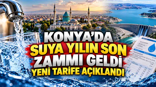 Konya’da suya yılın son zammı geldi: Yeni tarife açıklandı