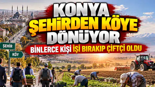 Konya'nın arazileri para kazandırıyor: Şehirden köye göç başladı