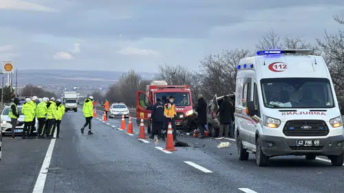 Konya'da feci kaza! Yolcu hayatını kaybetti