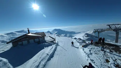 Kar 3 metreye yaklaştı: Türkiye'nin en dik pisti Ejder; kar, güç ve adrenalin