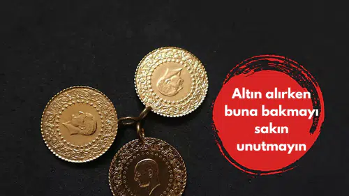 Altın alırken buna bakmayı sakın unutmayın