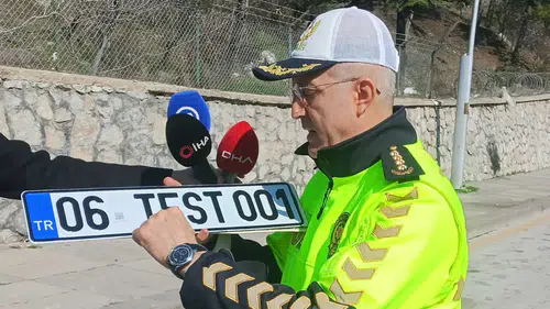 Konya yolunda uygulama: Plakasında bu işareti olmayanlar dikkat