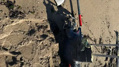 Sakarya'da halk plajında İHA alarmı: 400 metrelik alan boşaltıldı