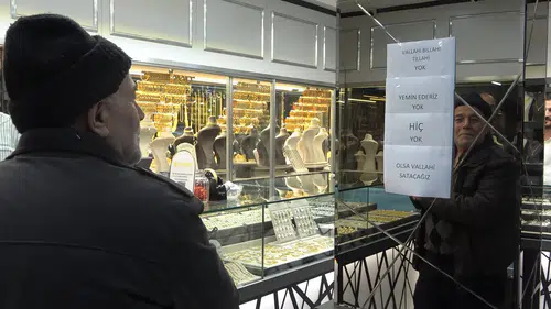 Altın hiç mi yok? Vallahi Billahi yok! Kuyumcular çaresiz kaldı
