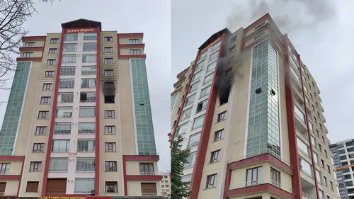 Konya’nın gözde semtinde televizyon patladı, dumanlar korkuttu