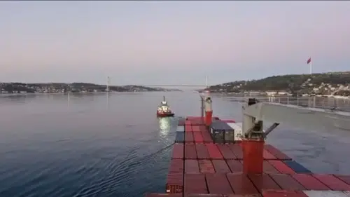 Felakete ramak kaldı: Dev gemi yalıya metreler kala karaya oturdu