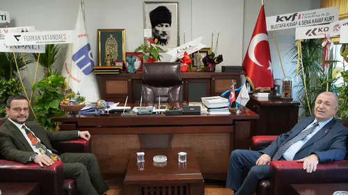 Ümit Özdağ’dan Konya İnşaat Mühendisleri Odası’na ziyaret