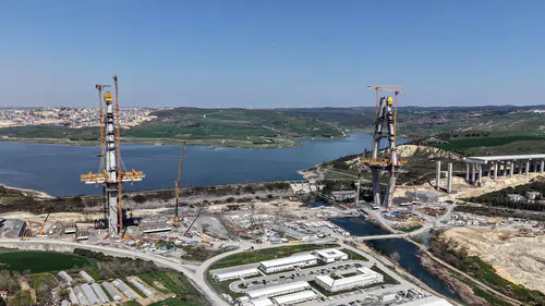 Kanal İstanbul'un rotası buralardan geçecek: Köprüler yükseliyor