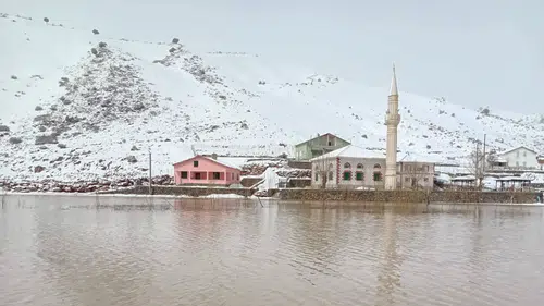Konya’nın yaylalarından kartpostallık kış manzarası