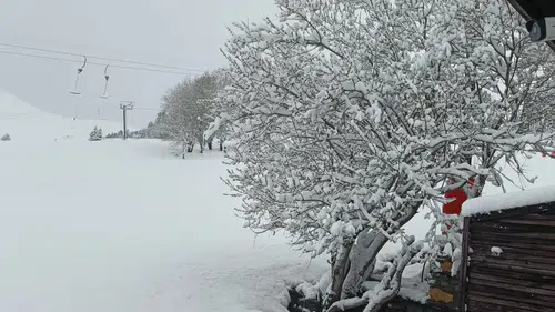 Nisan sonunda kış geri döndü: Lapa lapa kar yağıyor