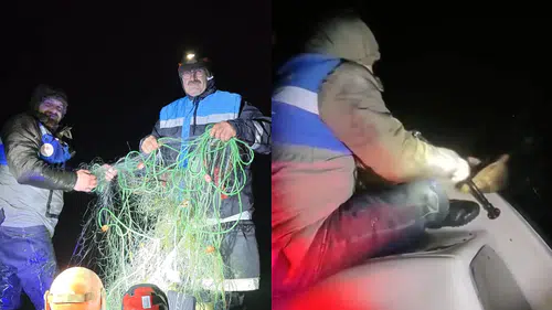 Konya'da 800 metrelik ağ imha edildi: Suğla Gölü'nde denetim sürüyor