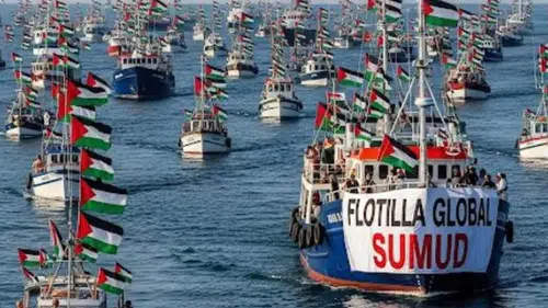 Global Sumud filosu Marmaris'ten Gazze'ye doğru yola çıkıyor