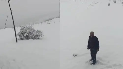Konya'da kar kalınlığı 25 santimetreye ulaştı: Mayıs ayında kış havası