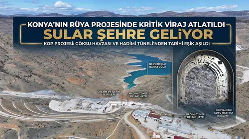 Konya'nın mühendislik harikası açılıyor: Sular 2027'de şehre ulaşacak
