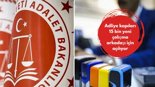 Adliye kapıları 15 bin yeni çalışma arkadaşı için açılıyor
