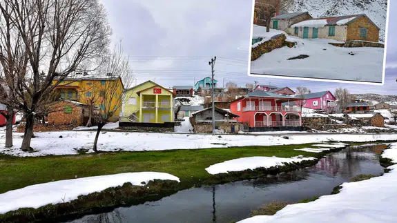 Konya’nın en renkli rotası: Hisarlık beyaz örtüyle baharı karşıladı