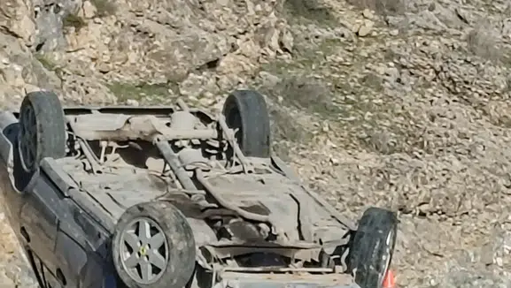 Konya'daki bu kazadan sürücü yara almadan kurtuldu