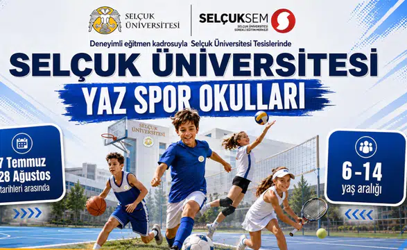 Selçuk Üniversitesinde spor dolu bir yaz çocukları bekliyor